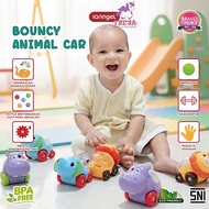 IQ Angel - Bouncy Animal Car Educational Toy Car for Babies with Kudanil Characters
