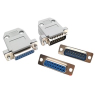 Db15 Plug Socket Female Plug Male Plug Shell Double Row 15 Core Serial Port 15 Pin Head Welding Wire