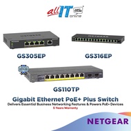 Netgear GS305EP / GS308EP / GS316EP / GS110TP Managed POE Switches