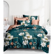 cadar queen with comforter 7 in 1 green set queen bedsheet with comforter