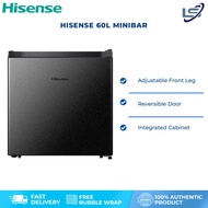 HISENSE 60L Minibar RR60D4ABN Single Door fridge Peti Sejuk