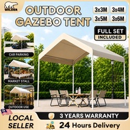 Gazebo Tent Camping Tent Heavy Duty Outdoor Khemah Night Market Canopy Car Tent Pasar Malam Waterpro