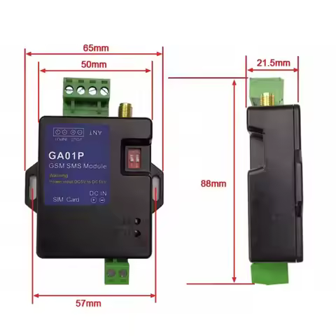 GA01P 2G Version Mini Intelligent Power-Off Alarm And One Channel Alarm Input GSM SMS Telephone Alar