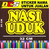 CUTTING STICKER WRITE RICE SUDUK STICKER WRITING FOR SALES NAME ON WHEEL CART