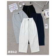 BIGSIZE (60<95) LONG STRAIGHT Flannel Pants with Drawstring Waist, only 1 black color, guys