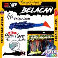 EXP Belacan Soft Plastic 6cm / 8cm Snakehead Killer Haruan Bujuk Umpan Tiruan Casting SP Lure MANTAP