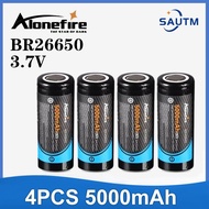 Alonefire 26650 Li-ion Rechargeable Battery 3.7v-4.2v 5000mAh + Vapcell Q2S 2 slots For 3.7v Imr/li-