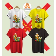 Baju - MARIO WORLD BOWSER CHARACTER T-SHIRTS - SUPER MARIO BROSS TYPE 1 TSHIRT