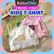 BABYCHIC Baju T Shirt Budak Perempuan Lelaki Baju Lengan Panjang Baju Budak Perempuan Baju Jalan Tshirt Budak Perempuan