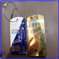 GANTUNGAN Blue Batavia Air Plane Keychain Custom Metal Airplane Keychain - KM