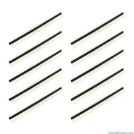 jenniferagg.my 10Pcs 1x40P Straight Pin Header 2 54mm Pitches Single Row Male Plug Socket