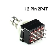 Foot Switch 2P4T Latching 12 PIN PCB LUG For diy pedal effect