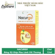 [HCM]Nacurgo Băng Vết Thương Dạng Xịt Giúp Mau Lành Vết Thương 12ml Luxcare