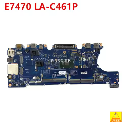 AAZ60 LA-C461P For DELL Latitude E7470 Laptop Motherboard with i5-6300U CPU 0DGYY5 CN-0DGYY5 0VNKRJ 