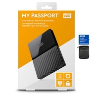 2023 WD My Passport 2TB Hard Drive External Hard Drive WD 3 YEAR WARRANTY And Free Pouch
