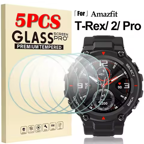 For Amazfit T Rex Pro T-Rex 2 Xiaomi Screen Protector 9H Tempered Glass TRex T-Rex Pro Protective Fi