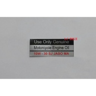 EX5 DREAM ENGINE OIL STICKER