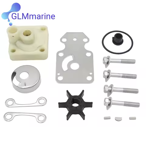 6AH-W0078 For Yamaha 4 Stroke 15 20 HP Outboard F15C F20 Water Pump Impeller Kit 6AH-W0078-00 6AH-W0