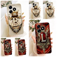 For Tecno Spark 10 10C Case KI5q KI5k KI5m KI8 Luxury Initial Letters Soft Silicone Phone Cover For 