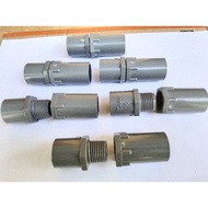 1 SET OF OUTER AND INNER THREAD SOCKET PVC FITTING SIZE 1/ 2 inches KENBI_123