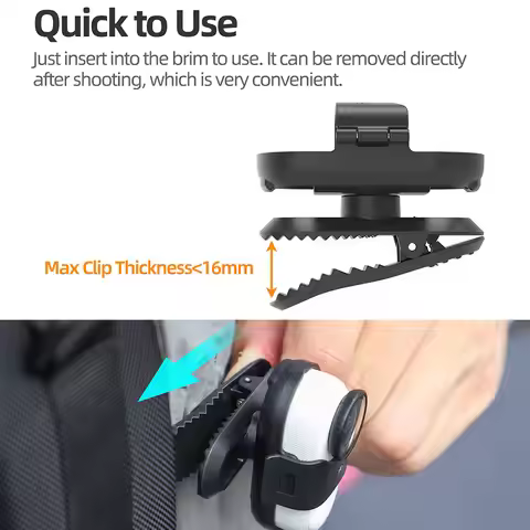 Sports Camera Mount 360 Degree Fixed Mount Clamp Camera Cap Holder for Insta360 GO 3S/GO 3 Sports Ca