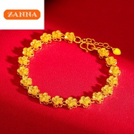 916 original gold Flower bracelet for women gift