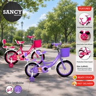 GDeal 14 & 16 Inch Bicycle Children Princess Kids 4 wheels Road Bike Outdoor Ride Adjustable Seat Ba