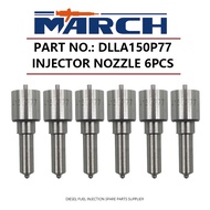 6pcs Fuel Injector Nozzle Tip DLLA150P77 093400-5770 H105017261 9432610434 for TOYOTA Landcruiser 80