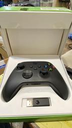 拆封品如新 自取價1490元 XBOX 無線控制器黑+轉接器 1VA-00006 拆封品