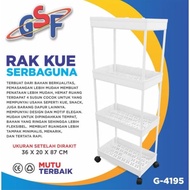GSF G4195 4-Tier Push Rack