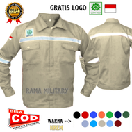 WEARPACK ATASAN PROYEK SAFETY KAMEJA ATASAN BAJU BENGKEL