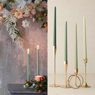 4pcs/Box Long Stem Tapered Gradient Pink And Purple Color Candles Wedding Banquet Decoration Atmosph