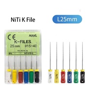 6Pcs/Box Dental Niti K-Files Endodontic Files for Dentist Niti File