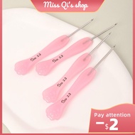 {New Product Fast Shipping} 沪牌粉色猫爪树脂柄钩针，Cute pink cat paw resin crochet hook，沪牌钩针，0.3-4㎜不锈钢针头，diy玩偶毛