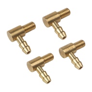 【hekate0222】4Pcs M5 Brass Motor Esc Water Cooling Nipple Fuel Nozzle 90 Degree For Rc Boat