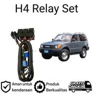 AM Relay Set H4 LED Headlight Toyota Land Cruiser Prado 90 Car