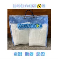現貨 DORAEMON LOGO 立體拉鍊袋  立體袋  涼被袋 兩用被袋 塑膠手提袋  寢具收納袋(售完為止)