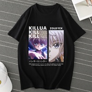 Hunter X Hunter Anime Tshirt Kurapika Tshirts Hxh Hisoka Killua Zoldyck Manga cotton