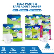 TENA Pants & Tape Adult Diaper - Slim Fit, Leakproof, Absorbent, Comfortable Elderly Care M-XXL