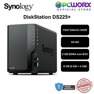 Synology DS225+ DiskStation 2-Bay NAS | 2GB RAM | Private Cloud Storage | RAID Support | Gigabit LAN