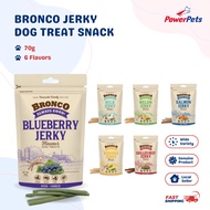 Bronco Jerky Dog Snack 70g - Beef, Banana, Blueberry, Melon, Milk, Delicious Flavor