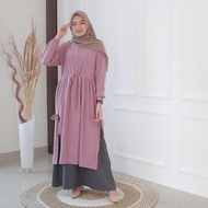 SANITA SET Baju Setelan Wanita Muslim Setelan Wanita Terbaru 2021