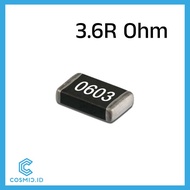 Resistor 3.6 Ohm 3.6Ohm 3R6 0603 SMD SMT SMD0603