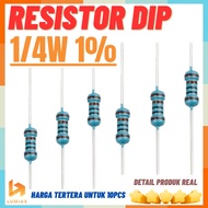 10pcs Resistor R1/4W 1% 20R 47R 2K2 36K Metal Film R0.25W R 1/4W R0.25W 20R 47R 2.2Kohm 36Kohm