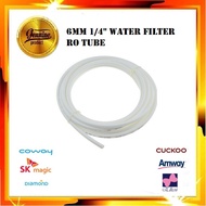 (Per Meter)6MM 1/4" Water Filter Hose Pipe Tube RO Water CUCKOO COWAY (SMALL) / Paip Ro Penapis Air 