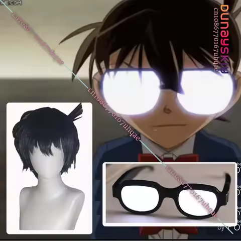 Anime Detective Conan Kudou Shinichi Cosplay Wig With Led Technology Luminous Glasses 2025Anime/Hall