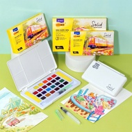Compressed watercolor 12/18/24 colors Solid Water Color Thien Long Colokit Meets European standards 