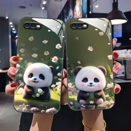 DMY cute panda case OPPO F9 F11 pro A5 A5S A9 A7 A12 A3S A12e A15 A15S A16 A16S A16k A96 A78 A74 A76 A95 A94 A93 A92 A72 A52 A53 A54 A55 A83 R15 R17 pro tempered glass cover
