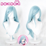 Hinomori Shizuku Wig Game Project Sekai Colorful Stage! Cosplay Dokidoki Heat Resistant Blue Long Ha
