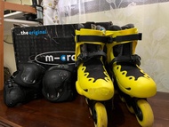COD Bekas Sepatu Roda Anak dan Dewasa Inline Skate Pemula Micro (M-cro) MT-Plus Yellow - 40 41 42